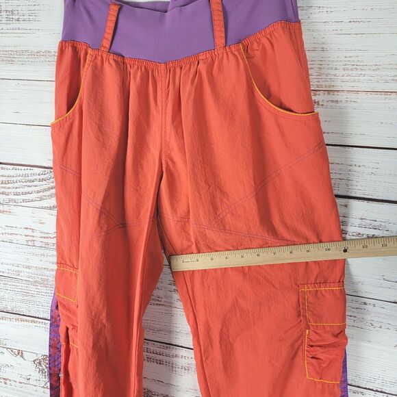 ZUMBA Womens XL Nylon Cargo Pocket Pants Elasticated Dance Fitness High Waist - Picture 5 of 15